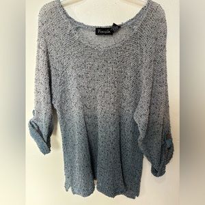 Frazzle open knot sweater shirt